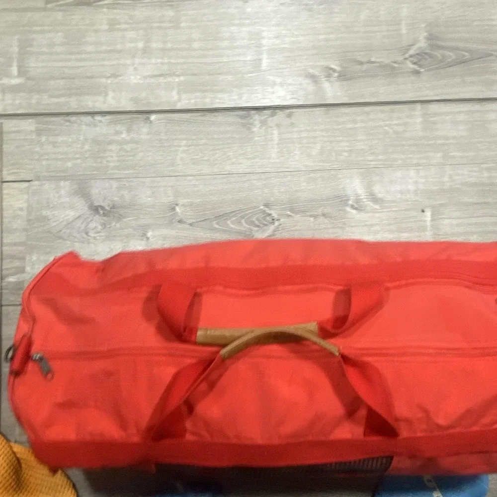 Marlboro Country Store Duffle Bag 25 Inch Red Canvas Soft Case Travel Gym‎